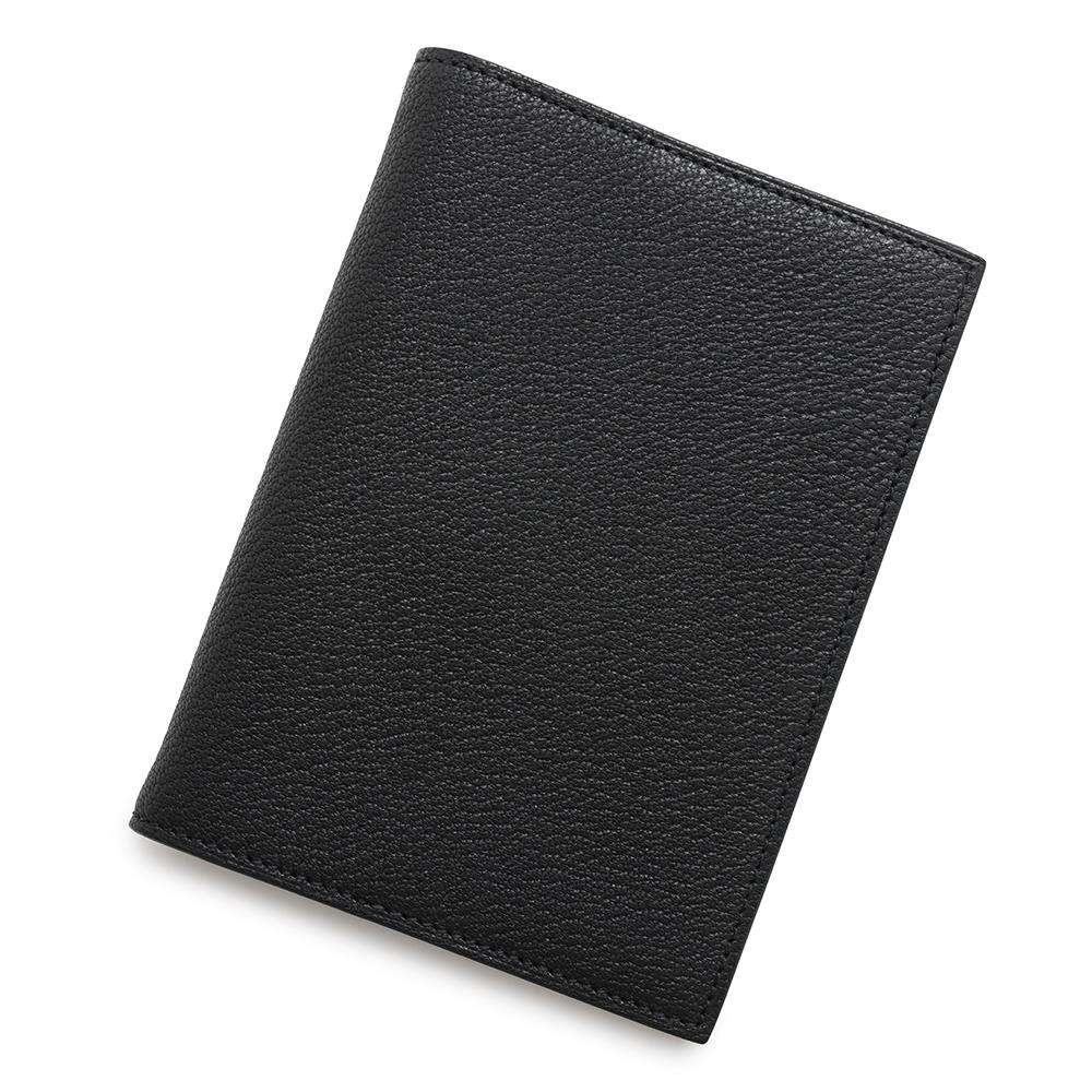 HERMES Agenda Cover Black Chevre Myzore Goatskin Size GM