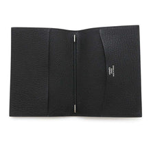 将图像加载到图库查看器中，HERMES Agenda Cover Black Chevre Myzore Goatskin Size GM

