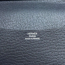 将图像加载到图库查看器中，HERMES Agenda Cover Black Chevre Myzore Goatskin Size GM
