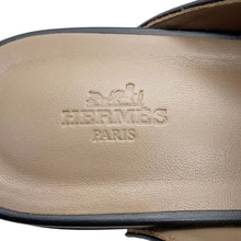 Load image into Gallery viewer, HERMES Carlotta Mule Black Calf Leather Size 38
