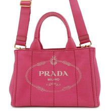 Load image into Gallery viewer, PRADA Canapa ShoulderTote Bag Pink1BG439 Canvas
