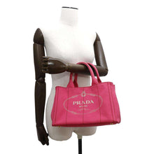 Load image into Gallery viewer, PRADA Canapa ShoulderTote Bag Pink1BG439 Canvas

