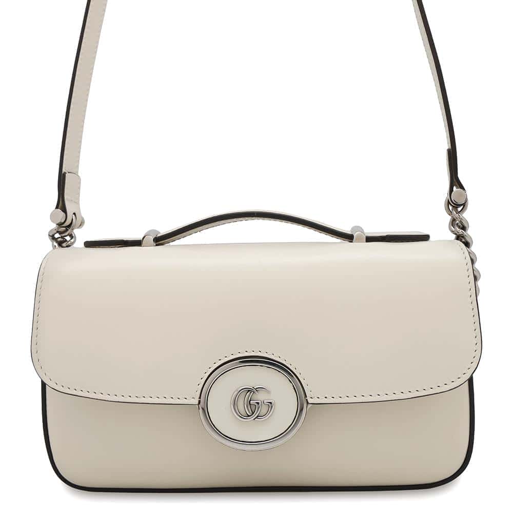 GUCCI Petite Mini Ivory739722 Leather