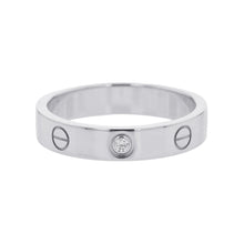 Load image into Gallery viewer, CARTIER Mini Love Ring 1PD Size SM/54/#14CRB4050500 18K White Gold
