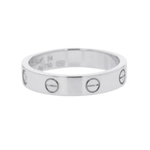 Load image into Gallery viewer, CARTIER Mini Love Ring 1PD Size SM/54/#14CRB4050500 18K White Gold
