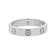 Load image into Gallery viewer, CARTIER Mini Love Ring 1PD Size SM/54/#14CRB4050500 18K White Gold
