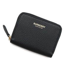 Load image into Gallery viewer, BURBERRY Zip Around Leather Wallet Black Leather
