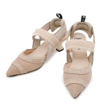 将图像加载到图库查看器中，FENDI Colibri Pumps Pink Canvas Size 34H
