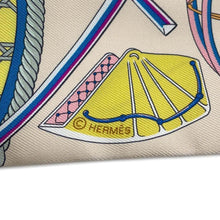 将图像加载到图库查看器中，HERMES Twilly Folding Carriage Jaune/Claim/Mauve Silk100%

