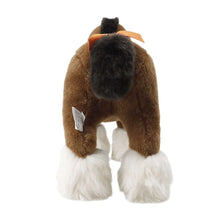 将图像加载到图库查看器中，HERMES Plush toy &quot;Elmy&quot; Brown/Black/Orange Polyester100% Size PM
