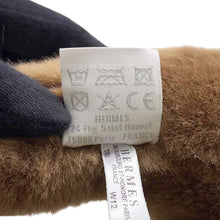 将图像加载到图库查看器中，HERMES Plush toy &quot;Elmy&quot; Brown/Black/Orange Polyester100% Size PM
