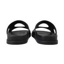 Load image into Gallery viewer, HERMES ★Edit Sandals Black Leather Rubber Size 37
