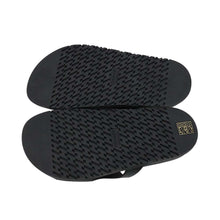Load image into Gallery viewer, HERMES ★Edit Sandals Black Leather Rubber Size 37
