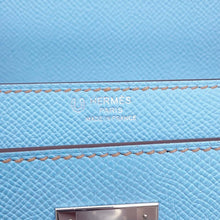 将图像加载到图库查看器中，HERMES Kelly Depeche SPO Verso Celeste/Gold Epsom Size 36
