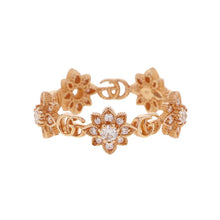 将图像加载到图库查看器中，GUCCI ★Flora Ring Size #11 18K Yellow Gold
