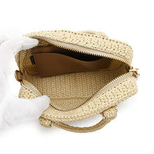 Load image into Gallery viewer, MIUMIU Arkady Crochet Bag Natural5BB123 Raffia
