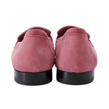 Load image into Gallery viewer, HERMES Mocassins Paris Suede Rose Aphrodite Chevre Leather Velour (Suede) Size 38
