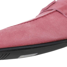 Load image into Gallery viewer, HERMES Mocassins Paris Suede Rose Aphrodite Chevre Leather Velour (Suede) Size 38

