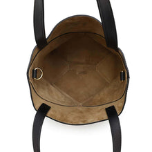 将图像加载到图库查看器中，LOEWE Puzzlefold Tote Bag BlackA657V25X01 Shiny Calf Leather Size Mini
