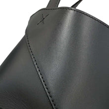 将图像加载到图库查看器中，LOEWE Puzzlefold Tote Bag BlackA657V25X01 Shiny Calf Leather Size Mini
