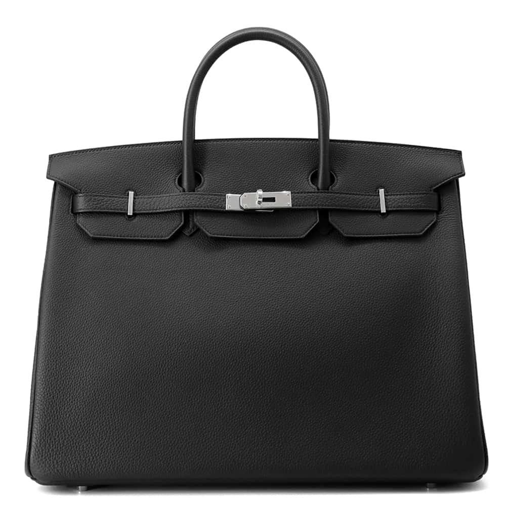 HERMES Birkin Black Togo Leather Size 40