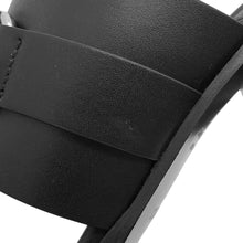 Load image into Gallery viewer, HERMES Sandals 《Cute》 60 Black Calf Leather Size 36
