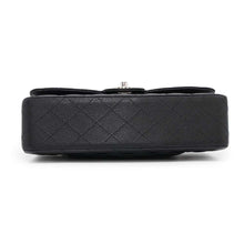 将图像加载到图库查看器中，CHANEL Matelasse W flap WChainShoulder Bag BlackA01112 Caviar Leather Size 25
