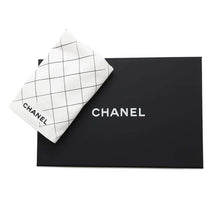 将图像加载到图库查看器中，CHANEL Matelasse W flap WChainShoulder Bag BlackA01112 Caviar Leather Size 25
