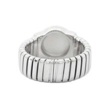 Load image into Gallery viewer, BVLGARI Tubogas Ring Size Approximately22 18K White Gold
