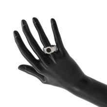 Load image into Gallery viewer, BVLGARI Tubogas Ring Size Approximately22 18K White Gold

