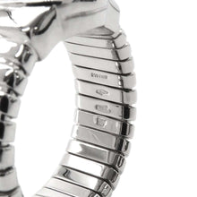 Load image into Gallery viewer, BVLGARI Tubogas Ring Size Approximately22 18K White Gold
