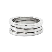 Load image into Gallery viewer, BVLGARI B-zero1 Ring 2 bands Size 55/#15 18K White Gold
