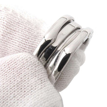 Load image into Gallery viewer, BVLGARI B-zero1 Ring 2 bands Size 55/#15 18K White Gold
