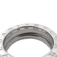 Load image into Gallery viewer, BVLGARI B-zero1 Ring 2 bands Size 55/#15 18K White Gold
