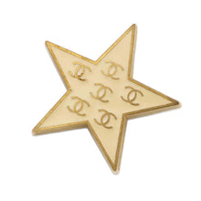 Load image into Gallery viewer, CHANEL Star motif brooch Beige/Gold Metal
