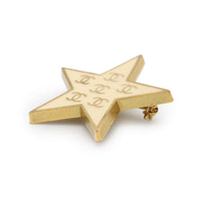 Load image into Gallery viewer, CHANEL Star motif brooch Beige/Gold Metal
