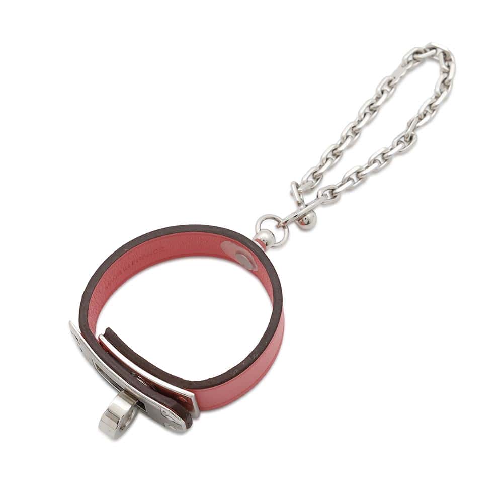 HERMES Kelly clove holder Rose Azalee Swift Leather