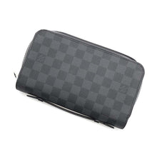 将图像加载到图库查看器中，LOUIS VUITTON Zippy XL NoirN41503 Damier Graphite
