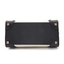Load image into Gallery viewer, CELINE Luggage shopper Natural/Black/Red167792 Canvas Leather Size micro
