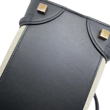Load image into Gallery viewer, CELINE Luggage shopper Natural/Black/Red167792 Canvas Leather Size micro
