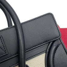 Load image into Gallery viewer, CELINE Luggage shopper Natural/Black/Red167792 Canvas Leather Size micro
