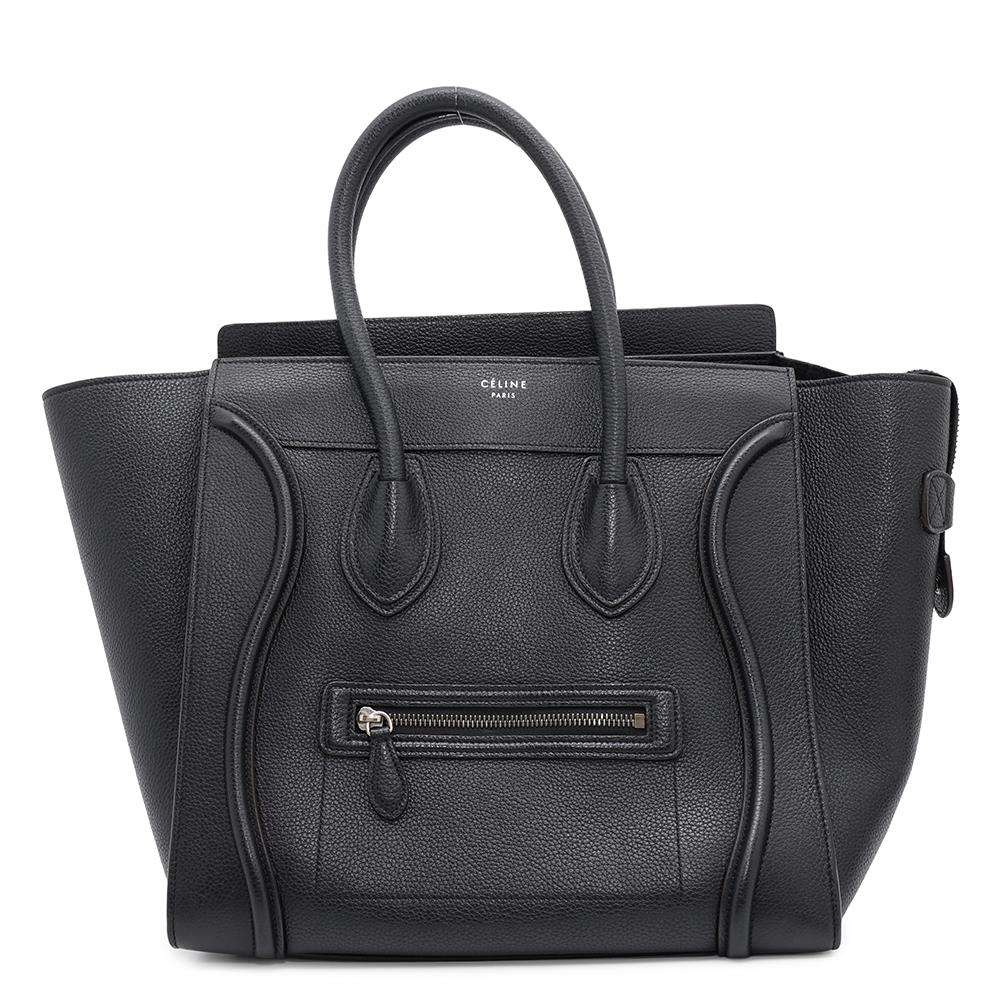 CELINE Luggage shopper Black Leather Size Medium