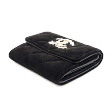 Load image into Gallery viewer, CHANEL Matelasse Coin purse Black Velour/Rhinestone

