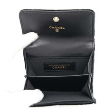 Load image into Gallery viewer, CHANEL Matelasse Coin purse Black Velour/Rhinestone
