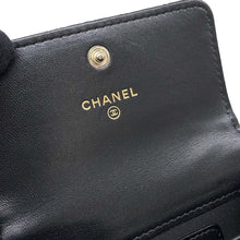 Load image into Gallery viewer, CHANEL Matelasse Coin purse Black Velour/Rhinestone

