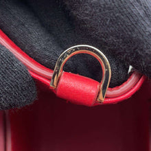 Load image into Gallery viewer, BVLGARI Logo Tote Bag Red291656 Leather Size Small
