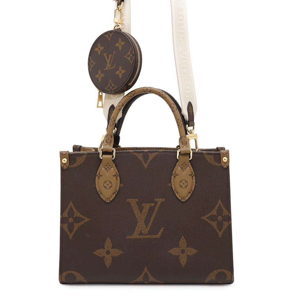 LOUIS VUITTON Onthego RedM46373 Monogram Monogram Reverse Canvas Monogram Giant Size PM