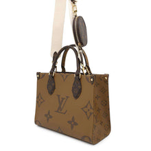 将图像加载到图库查看器中，LOUIS VUITTON Onthego RedM46373 Monogram Monogram Reverse Canvas Monogram Giant Size PM
