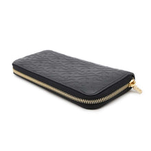 将图像加载到图库查看器中，BURBERRY TB logo Zip Around Long Cloth Black8011601 Leather
