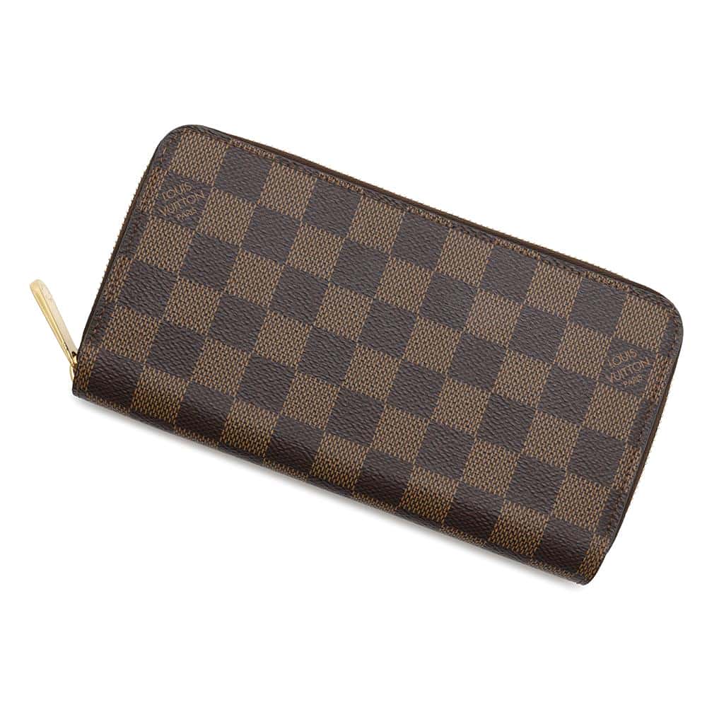 LOUIS VUITTON Zippy Wallet BrownN41661 Damier ・Ebene